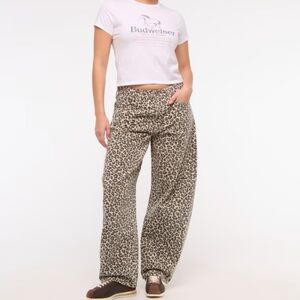 Curve Love Leopard Print Wide-Leg Pants